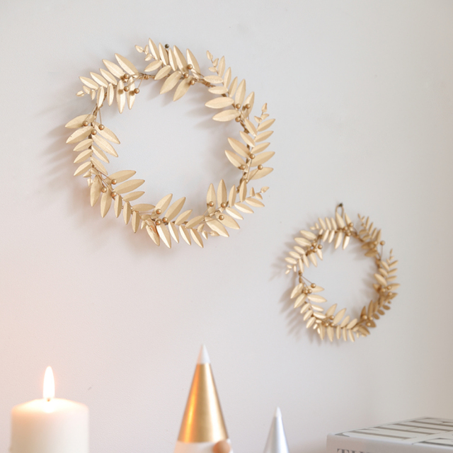 クリスマス雑貨 ブリキ ゴールド リーフリース ツリー クリスマス