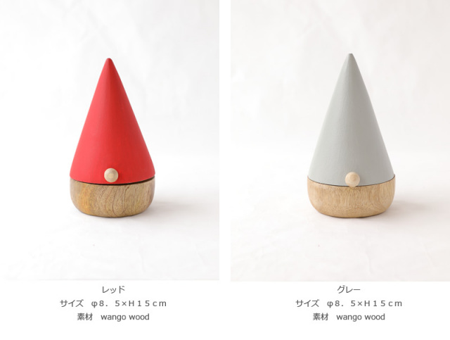 クリスマス雑貨／ＷＯＯＤキャニスターサンタクロース(Ｌ)