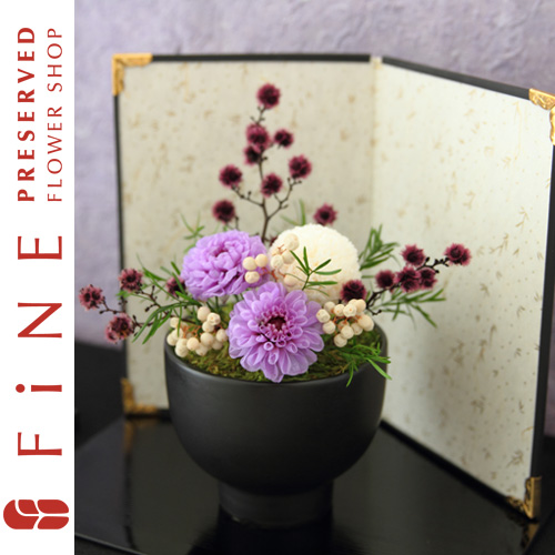 ミニ２面和紙屏風｜和室インテリア/和小物/雑貨