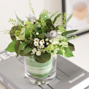 プリザーブドフラワー　アレンジメント　ホワイトグリーンベージュ ホワイト・グリーン系 フラワーアレンジ｜プリザーブドフラワーFiNE