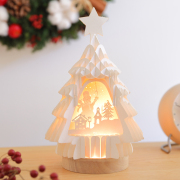 クリスマス雑貨／クリスマスツリー切り絵ライト