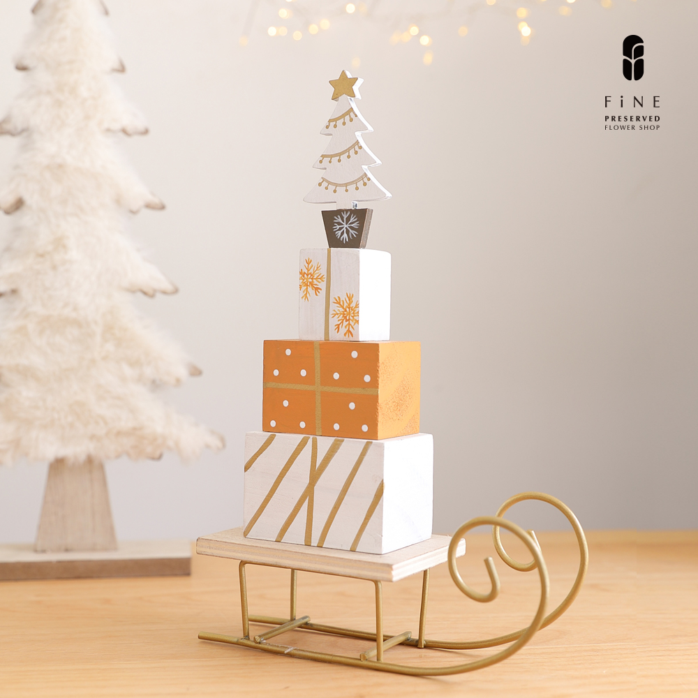 クリスマス雑貨／クリスマスウッドオブジェ・ソリ