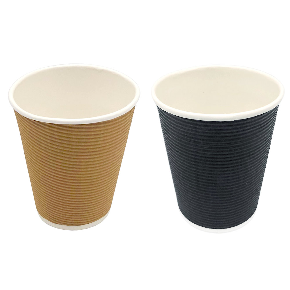 紙コップ エコ断熱カップ 8オンス クラフト 50個