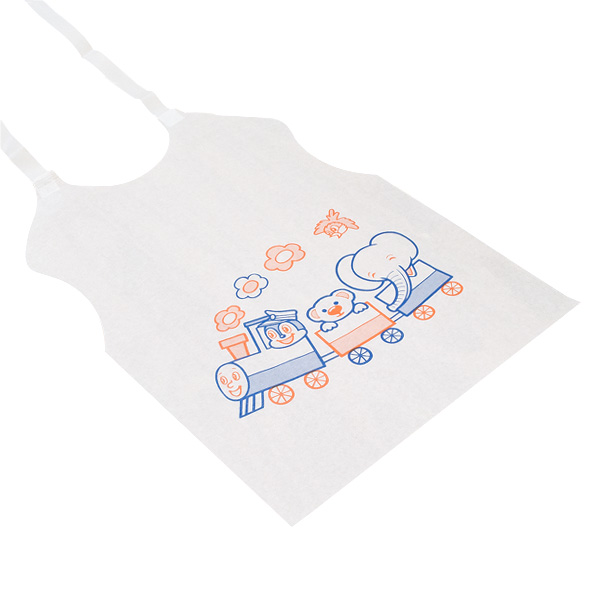 紙 エプロン 子供用 動物柄 C-2 4ツ折