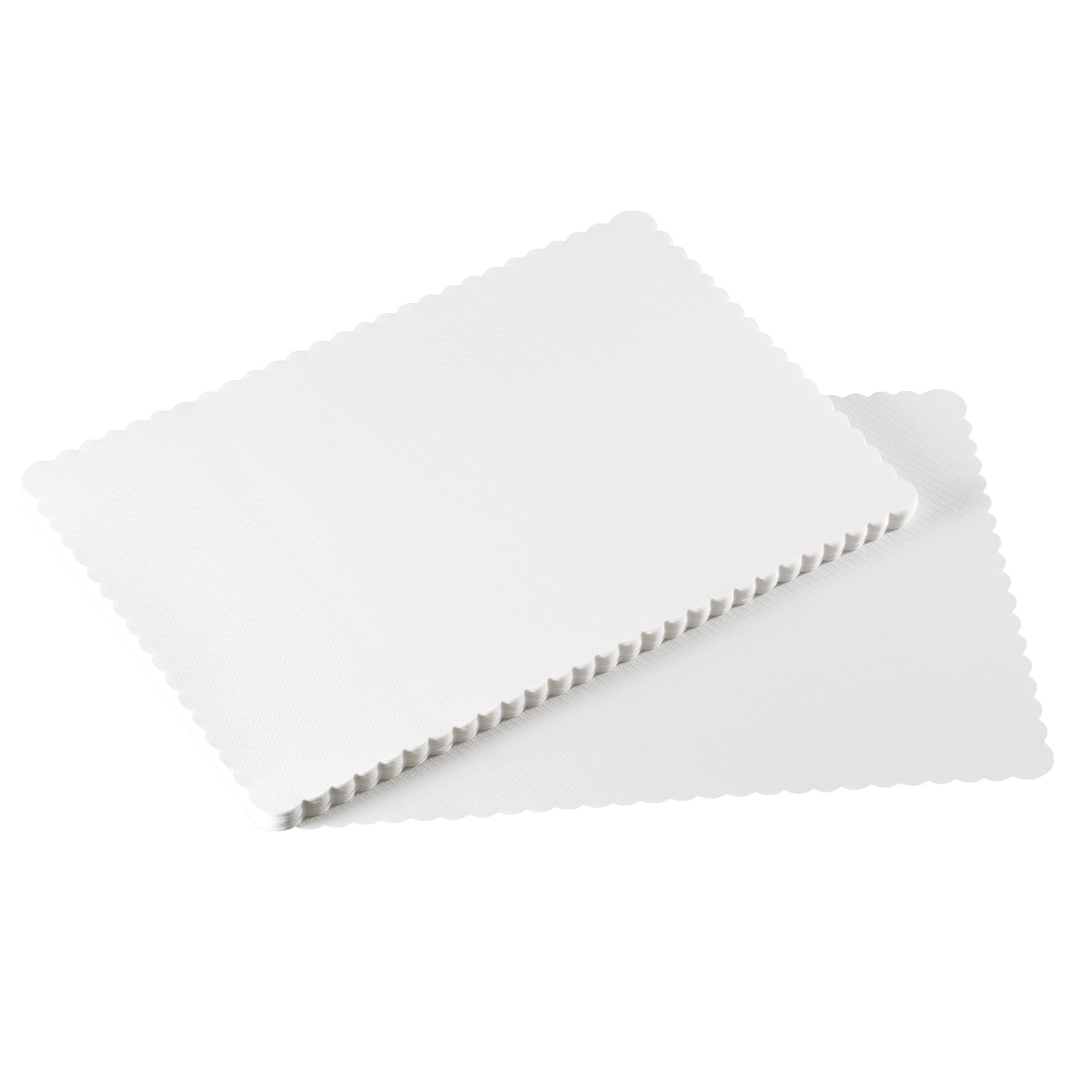 紙 ランチョンマット 特大サイズ 白 波型 L-380