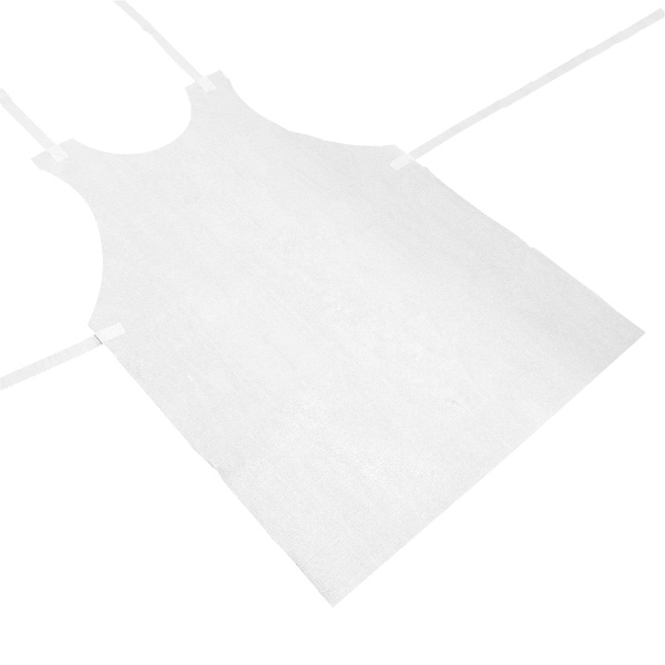 紙 エプロン 特大サイズ 白無地 LL-4 折なし