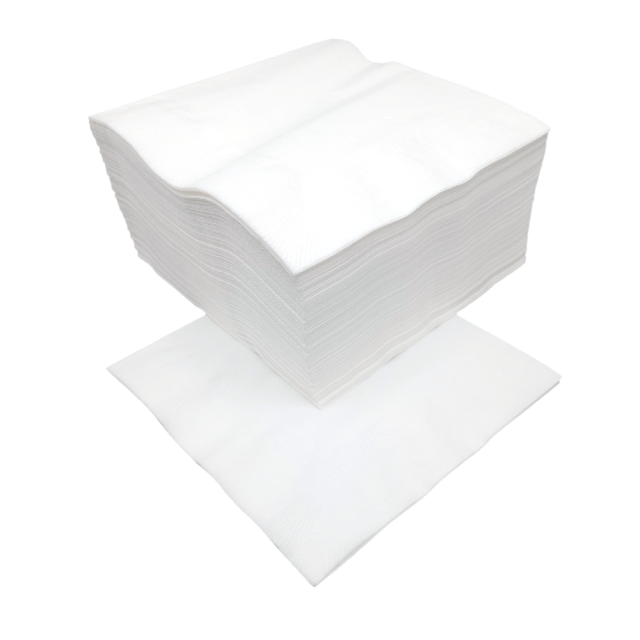 【在庫処分】2プライナプキン 白無地 Mサイズ 33cm 4ツ折 100枚