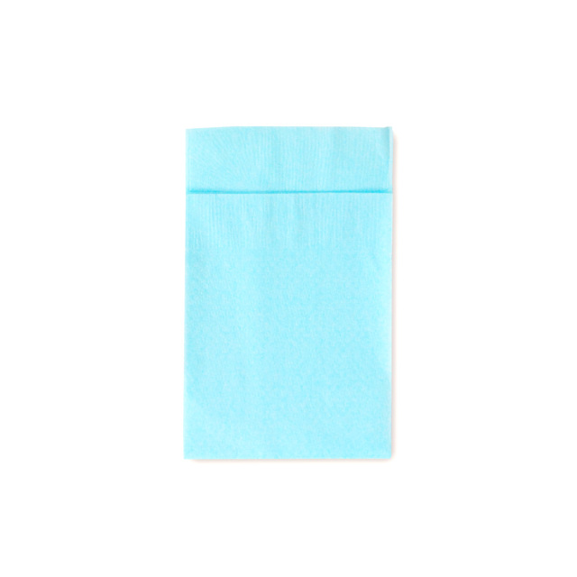【在庫処分】 六ツ折 紙ナプキン ブルー無地 1万枚