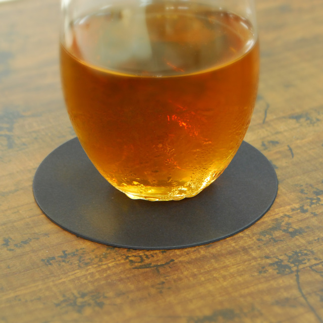 黒のコースター スエードコースター Suède Coaster 黒 – kuros.style