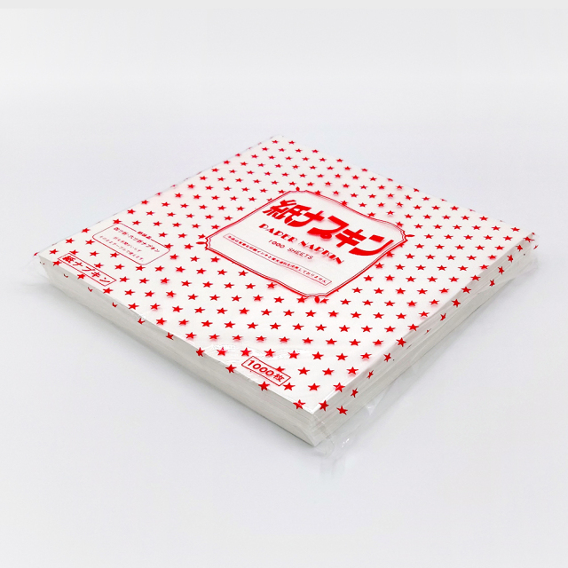 平判ナプキン　格子エンボス