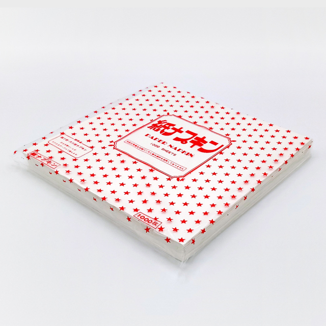 平判ナプキン　格子エンボス