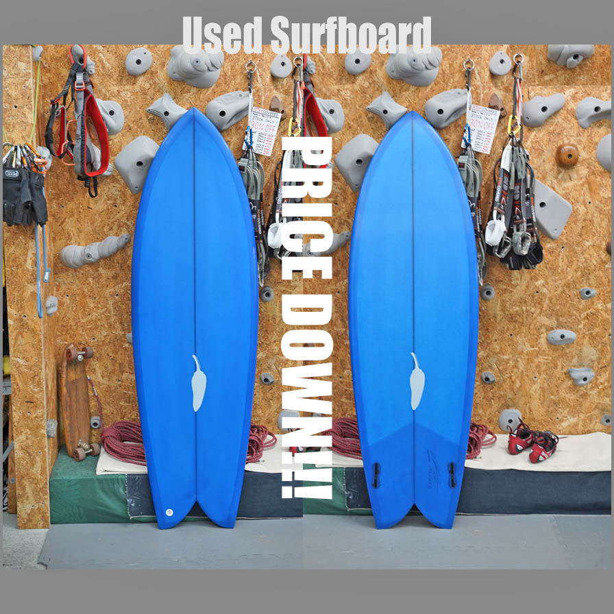 PRICE DOWN***. Used * Chilli 5'8" Sugar * チリ　ツインキール　フィッシュ