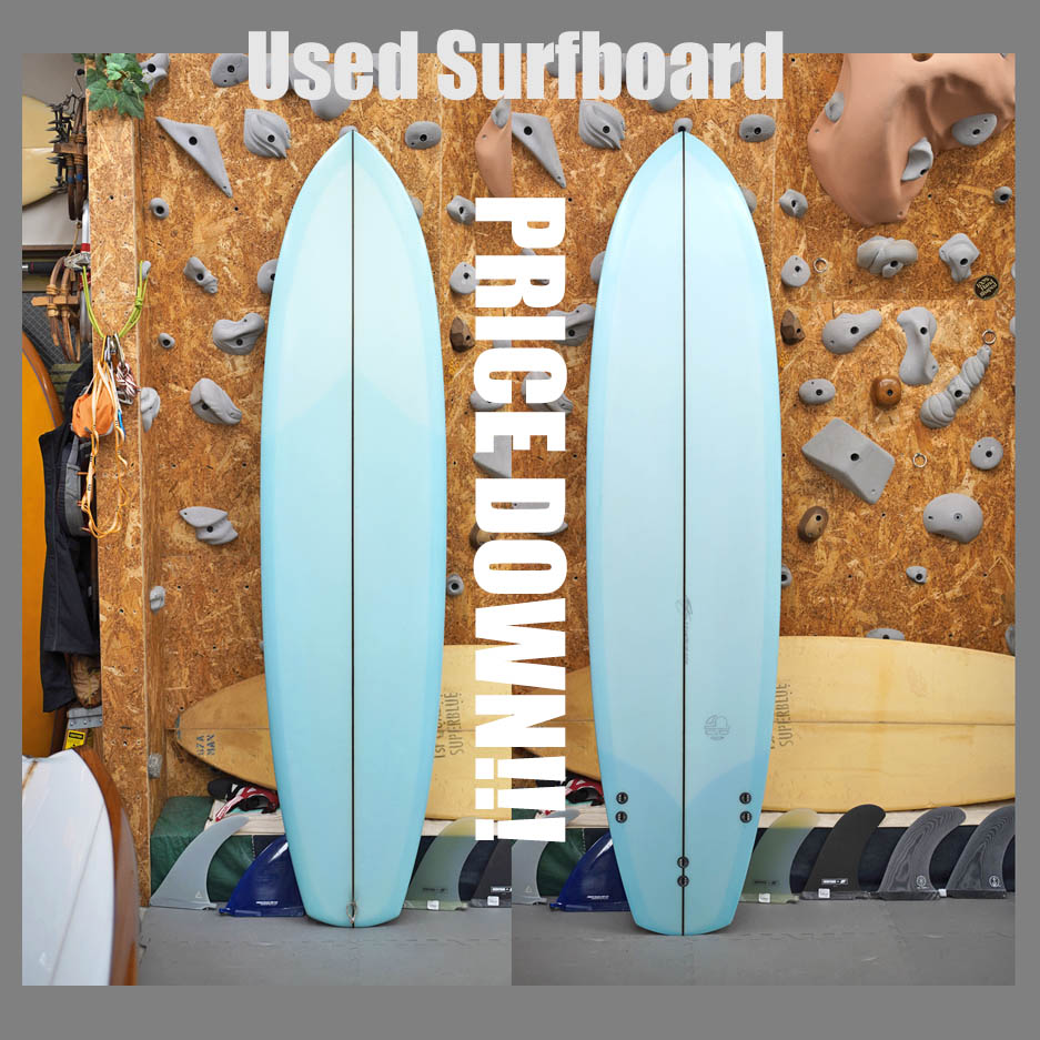 PRICE DOWN***. USED * Mitsven 7'7"  Gypsy Tri* ミツベン　ミッドレングス　トライフィン