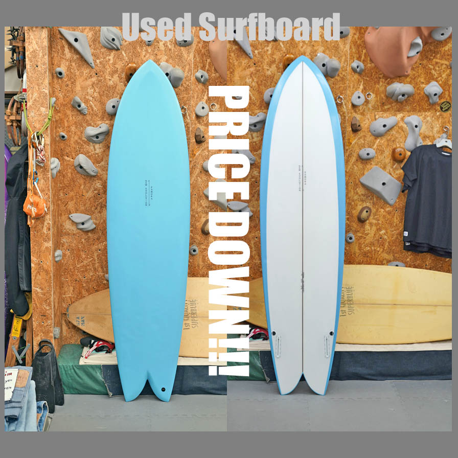 PRICE DOWN***  USED * New Evolution x zamora 7'1" THP Fish Twinzer *　ザモラ　トライプレーンハル　フィッシュ　ツインザー