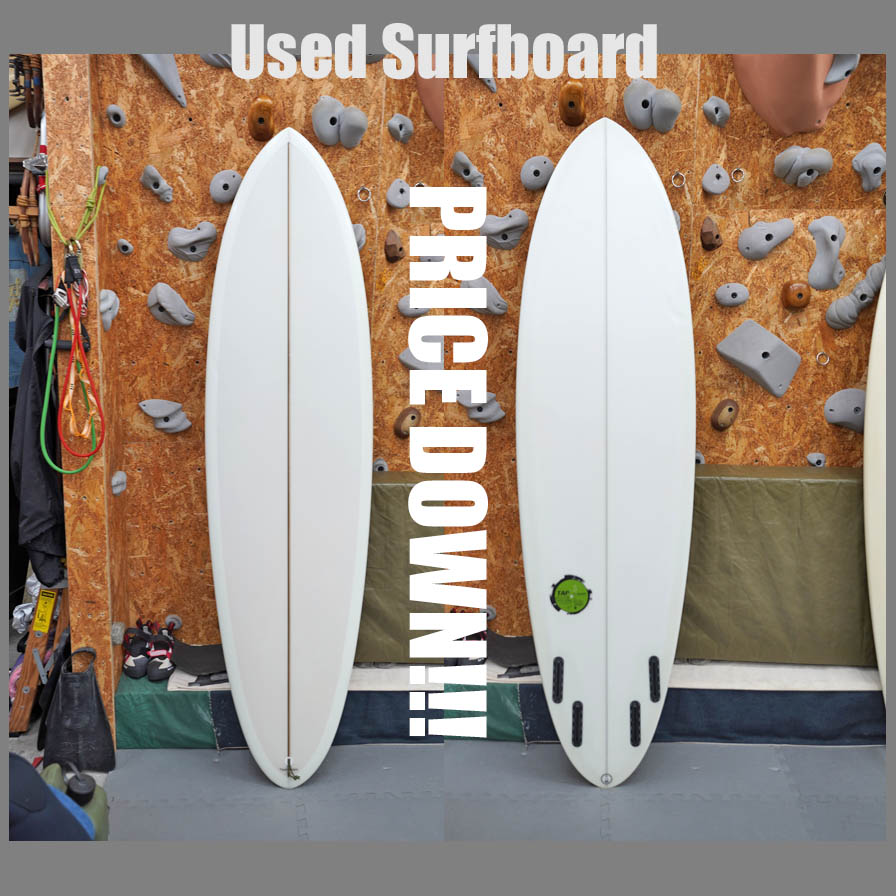 PRICE DOWN***  USED * Tappy 6'10" TPH Quad * タッピー　トライプレーンハル　クワッド