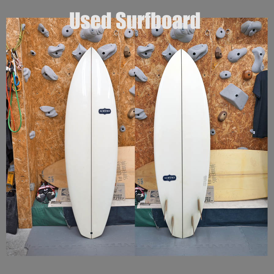 USED * Almond 5'10" Q Kumber * アーモンド　ダイヤモンドテール　クワッド