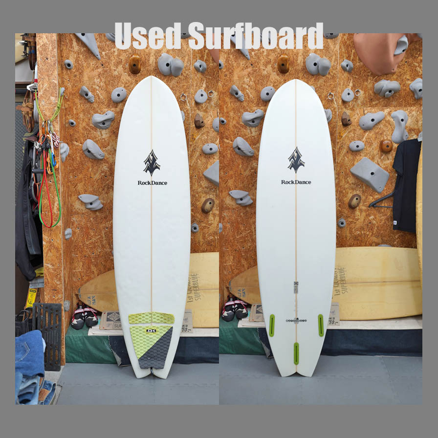 USED * Rock Dance 6'8" Mid  Swallow Tri * ロックダンス　トライフィン
