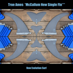 True Ames * Jeff McCallum New Single Fin * 8.75"  マッカラム シングルフィン