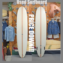 PRICE DOWN***. Used * Chocolate Fish 8'6" Mini Longboard * チョコレート・フィッシュ　ミニ・ロング