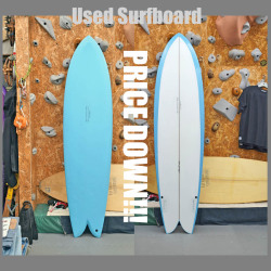PRICE DOWN***  USED * New Evolution x zamora 7'1" THP Fish Twinzer *　ザモラ　トライプレーンハル　フィッシュ　ツインザー