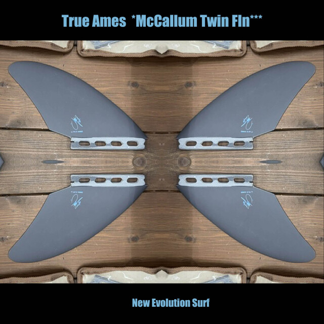 True Ames * Jeff McCallum New Twin Keel Fin * 5.00