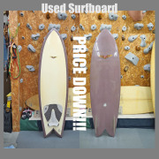 PRICE DOWN***  USED * Dick Van Straalen 6'0" Twin Keel Fish * ディック・バン・ストラーレン　ツインキール　フィッシュ