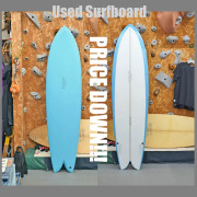 PRICE DOWN***  USED * New Evolution x zamora 7'1" THP Fish Twinzer *　ザモラ　トライプレーンハル　フィッシュ　ツインザー