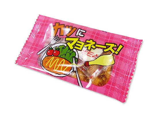 【駄菓子のまとめ買い・珍味・イカ系の駄菓子】 一栄 カツにマヨネーズ （50袋入）