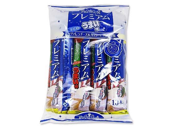 【駄菓子のまとめ買い・スナック系駄菓子】 プレミアムうまい棒モッツアレラチーズ＆カマンベールチーズ味 （10個入） 【やおきん】