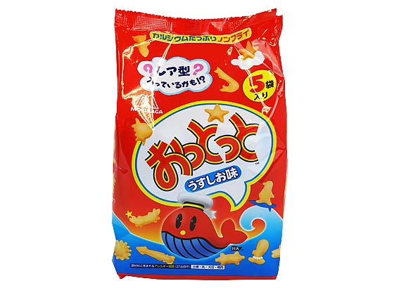 森永 おっとっと 5パック うすしお味 大袋 (10個入)  駄菓子 まとめ買い 箱買い スナック系のお菓子 2510