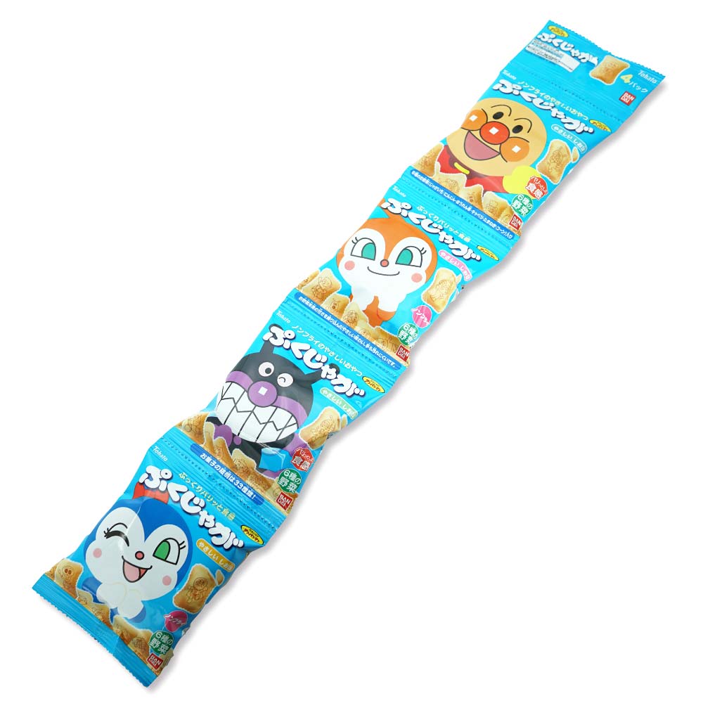 東ハト アンパンマン ぷくじゃが 4P (15個入) 駄菓子 ノンフライ スナック お菓子 4連パック