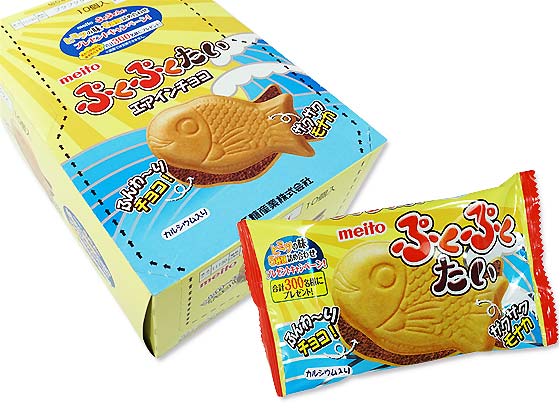 【駄菓子のまとめ買い・チョコ系の駄菓子】 名糖 ぷくぷくたい エアインチョコ （10個入）