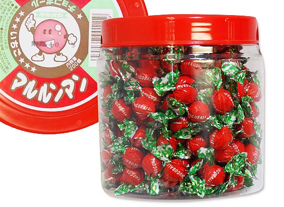 【駄菓子のまとめ買い・チョコ系の駄菓子】 タカオカ マルルンマン いちごチョコ (1ポット)