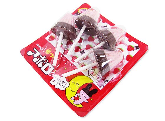 【お菓子のまとめ買い・チョコレート系のお菓子】 明治 棒付き アポロ （10個入）