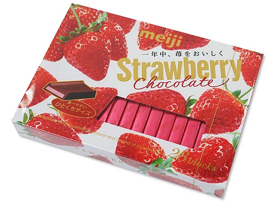 お菓子のまとめ買い・チョコ系のお菓子　明治 26枚ストロベリーチョコレート（6個入）