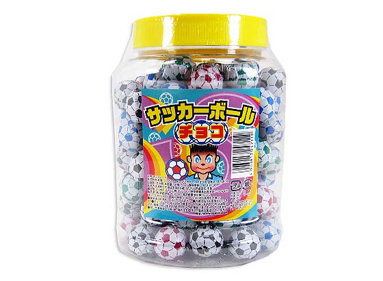 【駄菓子のまとめ買い・チョコ系の駄菓子】 業務用、お得用 サッカーボール チョコ（100個入）【やおきん】