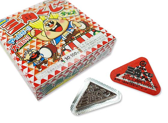 【業務用金券付き駄菓子まとめ買い・チョコ系の駄菓子】ジャック 三角くじ チョコ（100＋金券分40個）