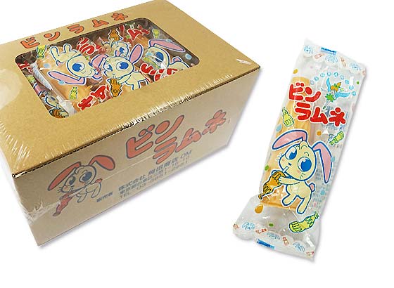 【駄菓子のまとめ買い・ラムネ系の駄菓子】 岡田商店 もなかのビンラムネ(20個入)