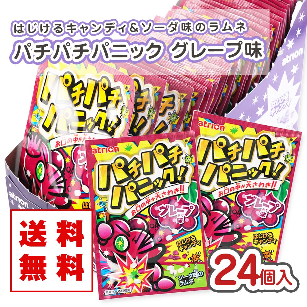 【ゆうパケット / 送料無料 】パチパチパニック グレープ（24個入）景品 お試し プレゼント ポイント消化