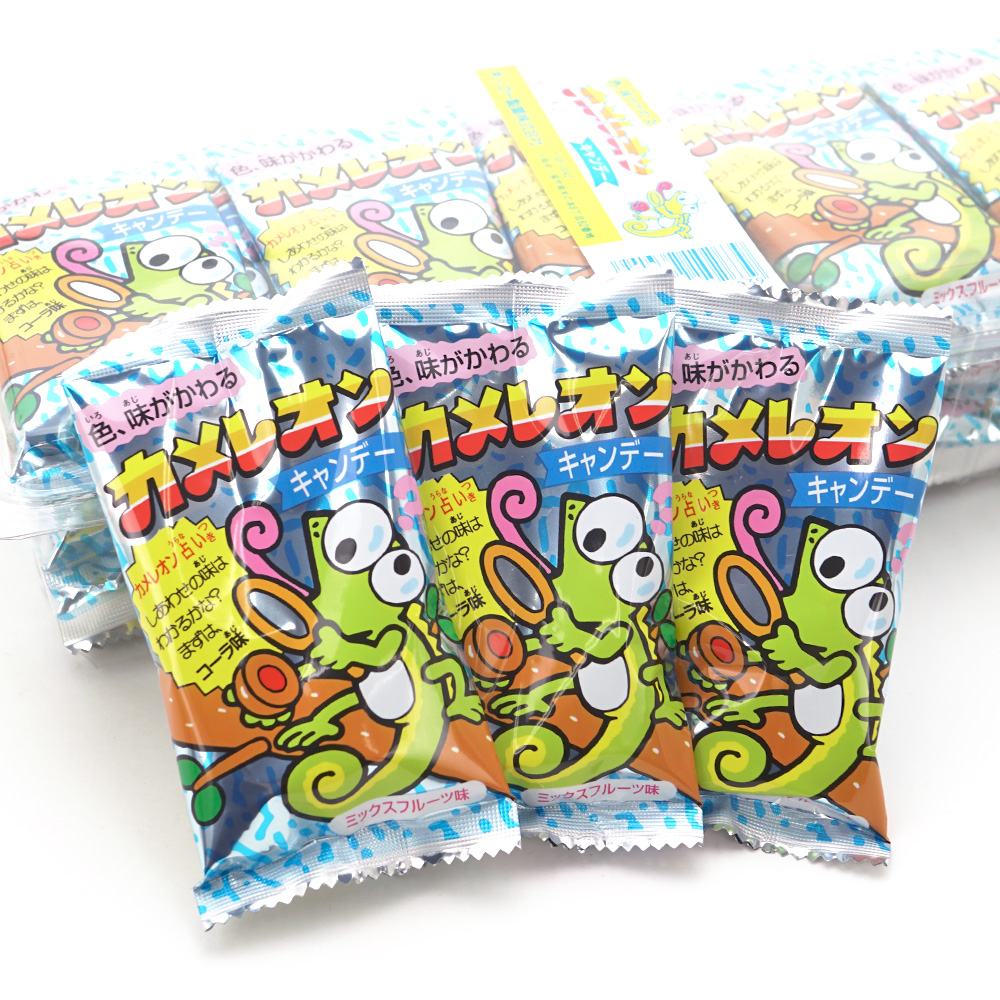 キッコー カメレオンキャンディ （30個入） 駄菓子 飴 チューイング まとめ買い 箱買い