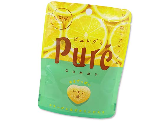 【お菓子のまとめ買い・あめ・グミ系お菓子】　カンロ ピュレグミ レモン（6個入）