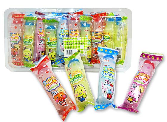 【駄菓子のまとめ買い・ラムネの駄菓子】 マルタ　詰め合わせボトルラムネ （20個入）