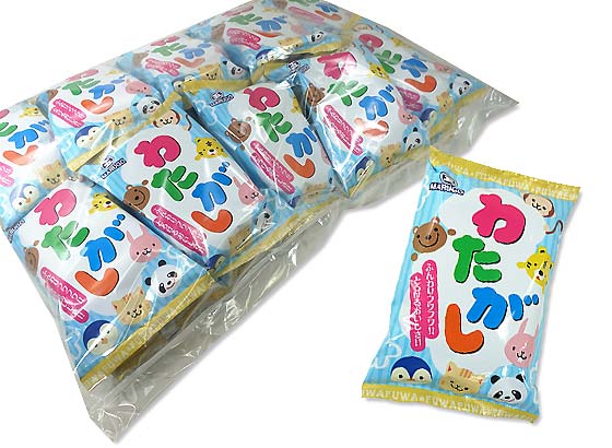 【駄菓子のまとめ買い・飴・チューイングの駄菓子】 まるご わたがし（20個入）