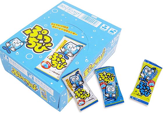 【駄菓子のまとめ買い・飴・チューイング系の駄菓子】 明チュウ ぷっちびソーダ (50個入)