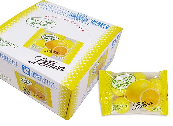 【駄菓子のまとめ買い・飴・チューイングの駄菓子】 明チュウ チューイングキャンディ レモン （20個入）