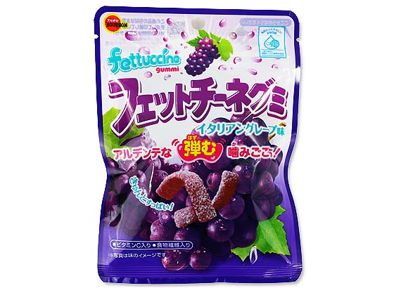 【お菓子のまとめ買い・キャンディ系のお菓子】 ブルボン フェットチーネグミ イタリアングレープ （10個入）