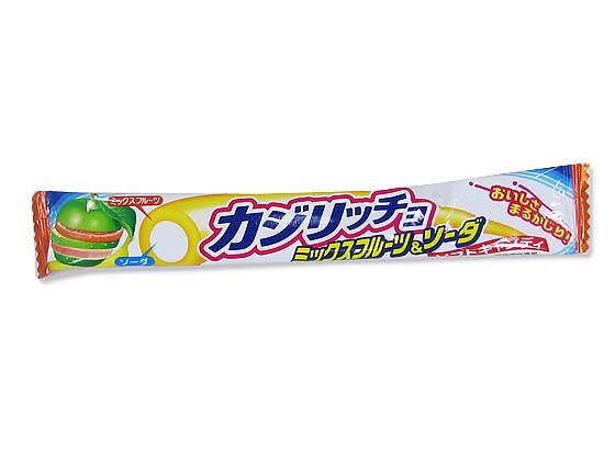 【駄菓子のまとめ買い・飴・チューイングの駄菓子】 コリス カジリッチョ ミックスフルーツソーダ （20個入）