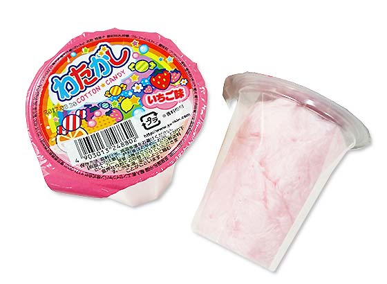 【駄菓子のまとめ買い・キャンディ系の駄菓子】やおきん 11gカップ入 わたがし いちご味（20個入）