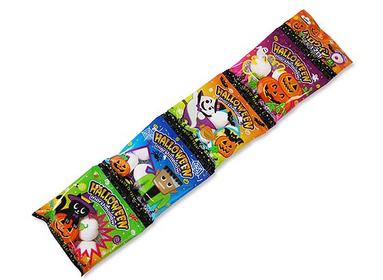 駄菓子のバラ売り・マシュマロ系の駄菓子 エイワ 4P ハロウィン グレープマシュマロ