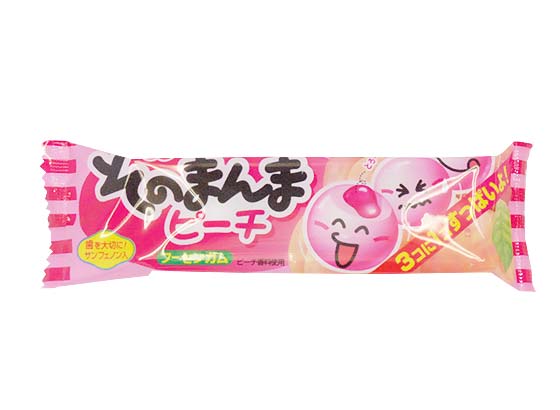 【駄菓子のまとめ買い・ガム系の駄菓子】　そのまんまピーチ（20袋入）【コリス】